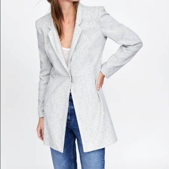 zara double lapel frock coat